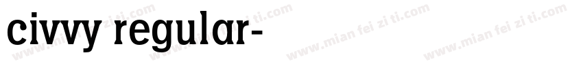 civvy regular字体转换